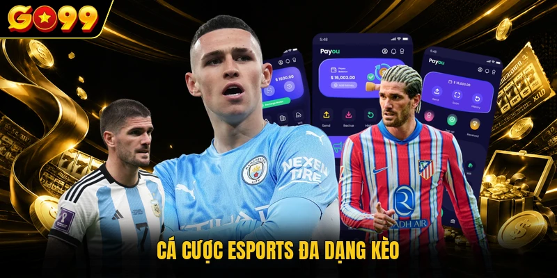 Thể Thao GO99 - Điểm Hẹn Chơi Kèo Cược Đỉnh Cao 2026 3 Cá cược Esports đa dạng kèo
